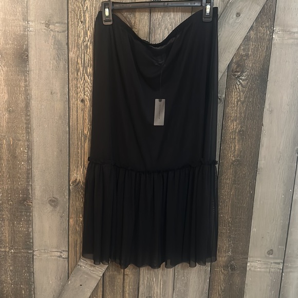 NWT Anthropologie Black Tiered Petticoat Skirt - Picture 2 of 5